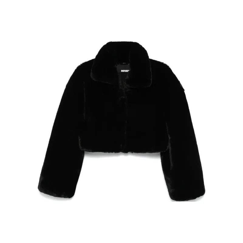 Rotate Birger Christensen Faux fur Cropped Jacket-0