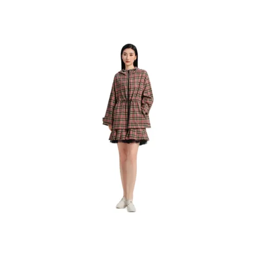Blood Glitter Trench Coat Women's Camel Style