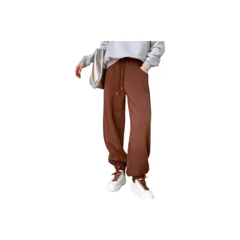 NANING9 Casual Pants Women's Candy Coffee