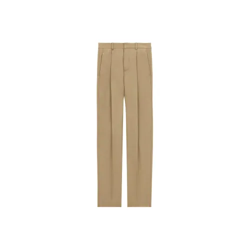SAINT LAURENT High Waist Straight Leg Trousers