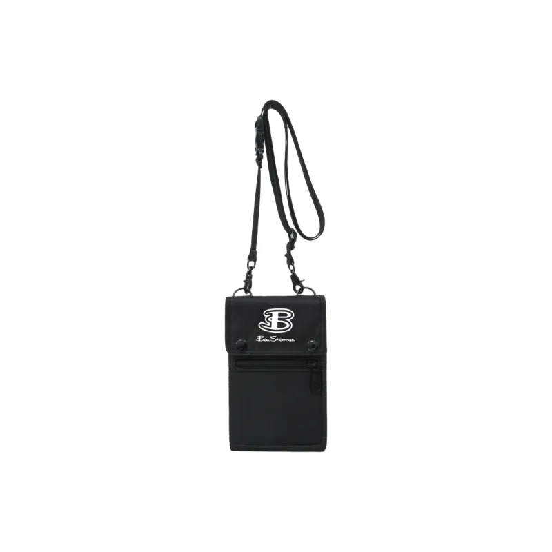 BEN SHERMAN Nylon Crossbody Bag, Shoulder Bag Unisex Black/Gray/Green-1