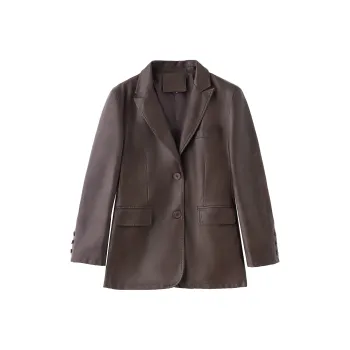 Yi Mengyuan Leather Jacket Women's