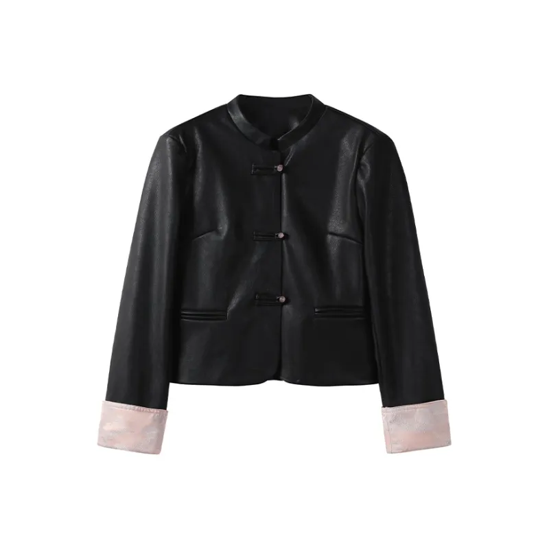 FAIRWHALE Leather Jacket Women's-0