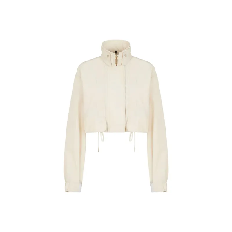 FENDI Stand up Collar Cropped Jacket-0