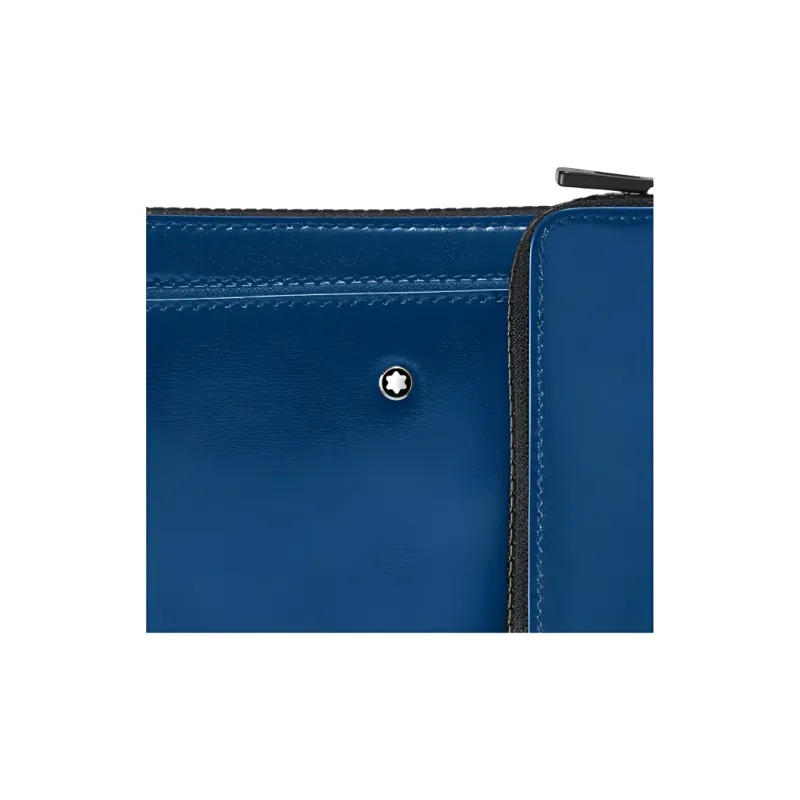 MONTBLANC Fashion 2.0 Series Leather Sling Bag Men's Blue-3