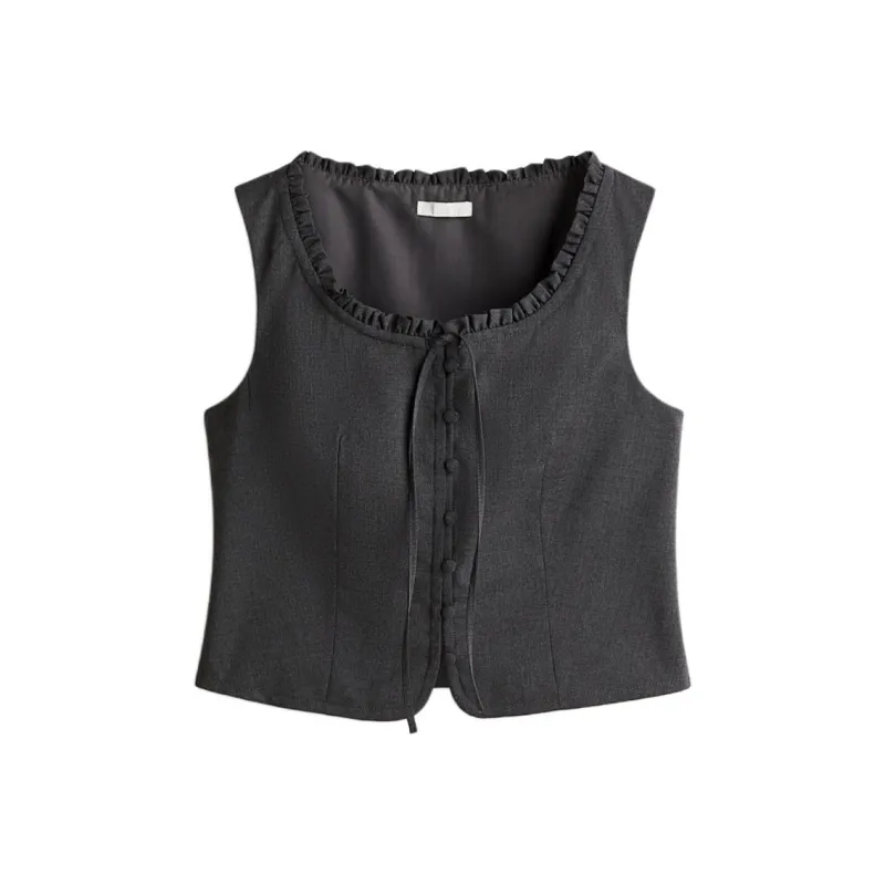 H&M Vests Women's Dark Gray-0
