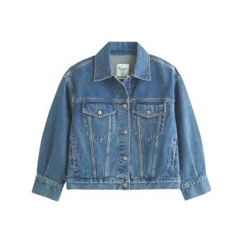 Abercrombie＆Fitch Denim Jacket Women's Blue