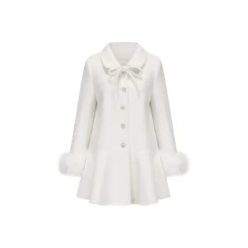 CHIWAWAMEME Coats Women's Zurich White