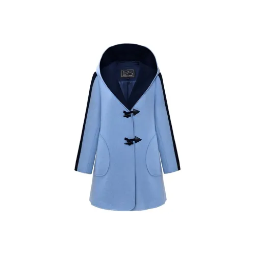 DIFFIE RIEGER Coats Women's Sky Blue