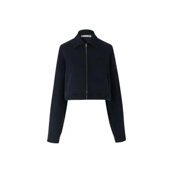 III VIVINIKO Denim Jacket Women's Navy Blue