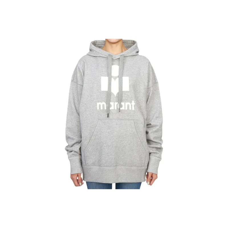 ISABEL MARANT ETOILE Mansel Logo Printed Drawstring Hoodie-0