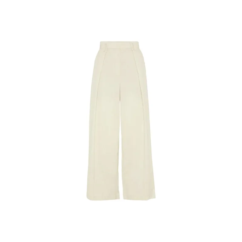Brunello Cucinelli Casual Pants Women's Light Yellow-0
