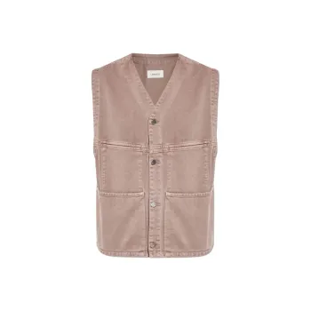 Lemaire Button Fastened V Neck Denim Vest