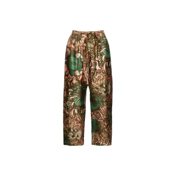 La DOUBLEJ. Elasticated drawstring Cropped Trousers