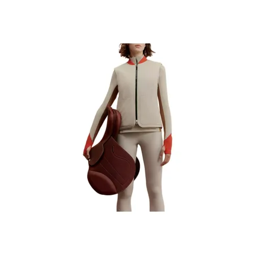 HERMES Vests Women's Gray