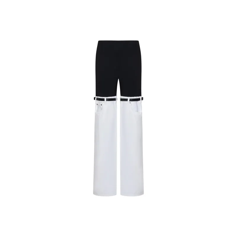 COPERNI Hybrid Denim Trousers 'Black/White'-0