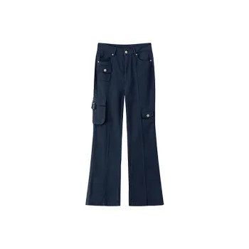 CHUU Casual Pants Women's Navy Blue