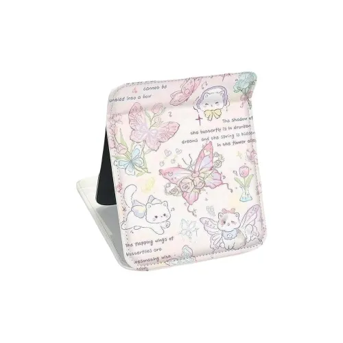 JIXUAN Butterfly Ins Foldable Portable Make Up Mirrors