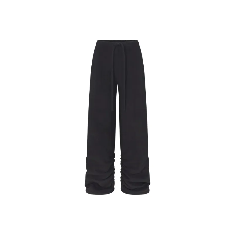 SKIMS FW24 FLEECE LOUNGE OVERSIZED PANT Casual Pants Women's STORM Color-0