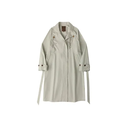 CYCLE DOCUMENT Trench Coat Women's Stone Gray