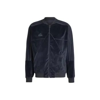 Adidas House Of Tiro Velour Bomber Jacket Unisex Black