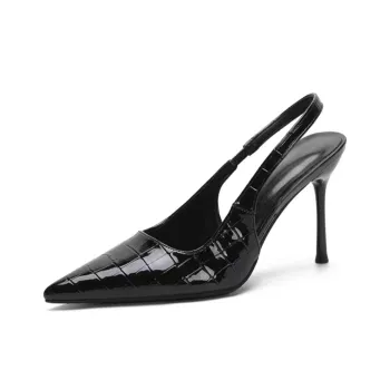 CHILI Slim Heel High Heels Women's Black