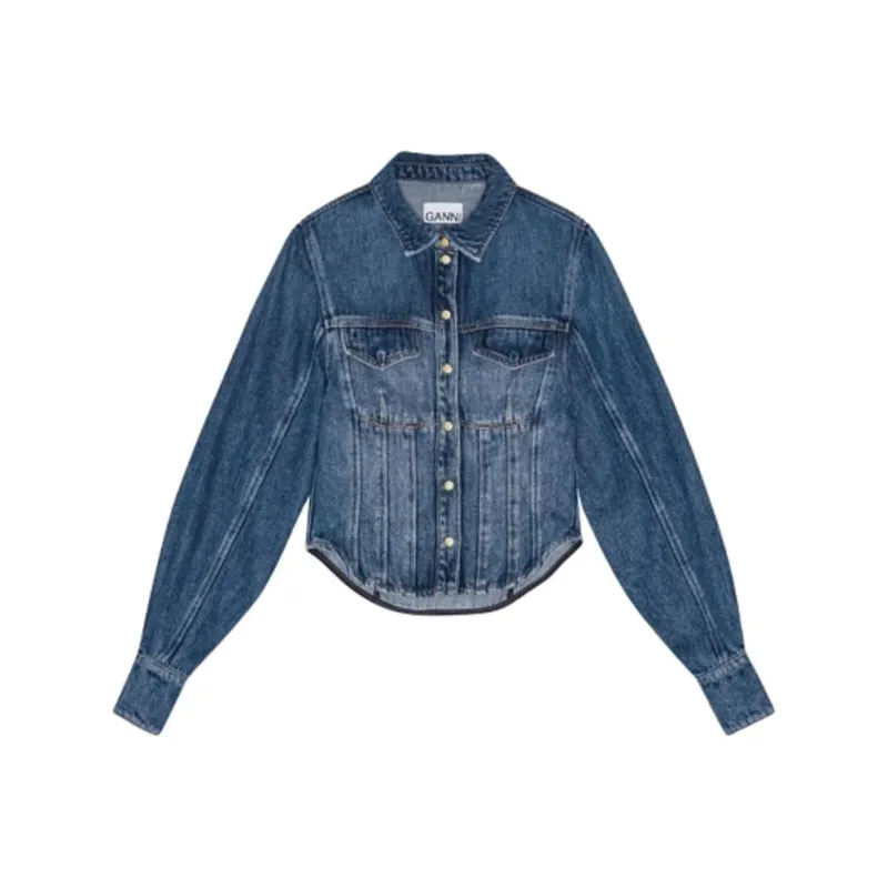 GANNI Denim Shirt-0
