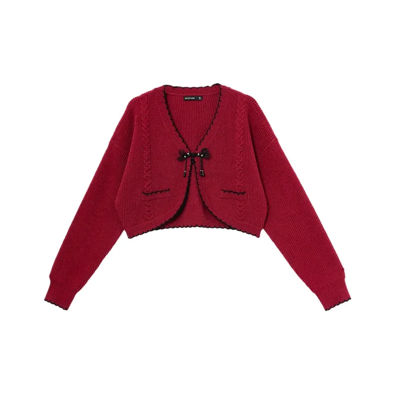 WESTLINK Cropped Coat Women's Red-0