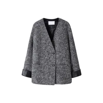 MOSIIMORII Coat Women's Gray Sheepskin