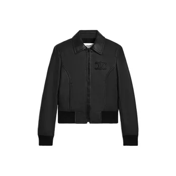 CELINE Triomphe Zip Up Jacket