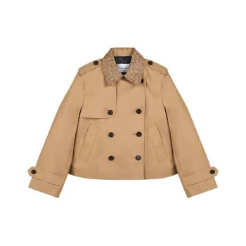 COACH SS25 Trench Coat Women's Khaki