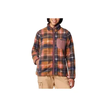 Columbia West Bend Jacket Women's Orange Plaid