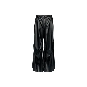 MM6 Maison Margiela Wide Leg Draped Trousers