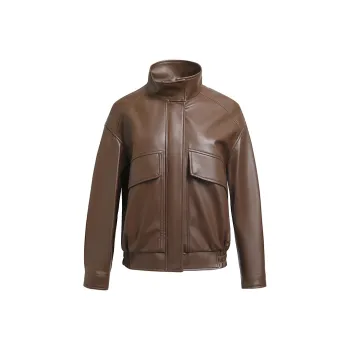 Kele Coco Leather Jacket Women's Dark Brown