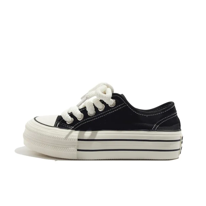MEAKKEA Abrasion Resistant Coverage Lightweight Low Top Canvas Shoes Women's-5