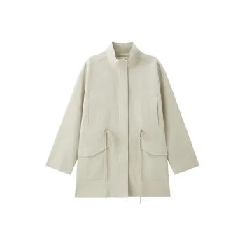 UNIQLO Trench Coat Women's 13 Moonlight Gray