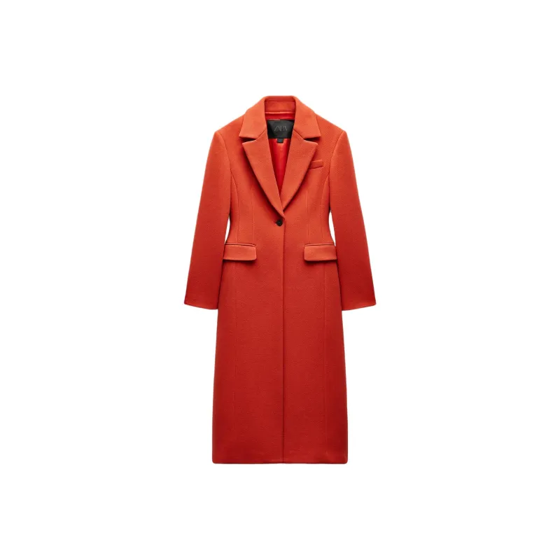 ZARA ZW Series Coats Women's Orange-0