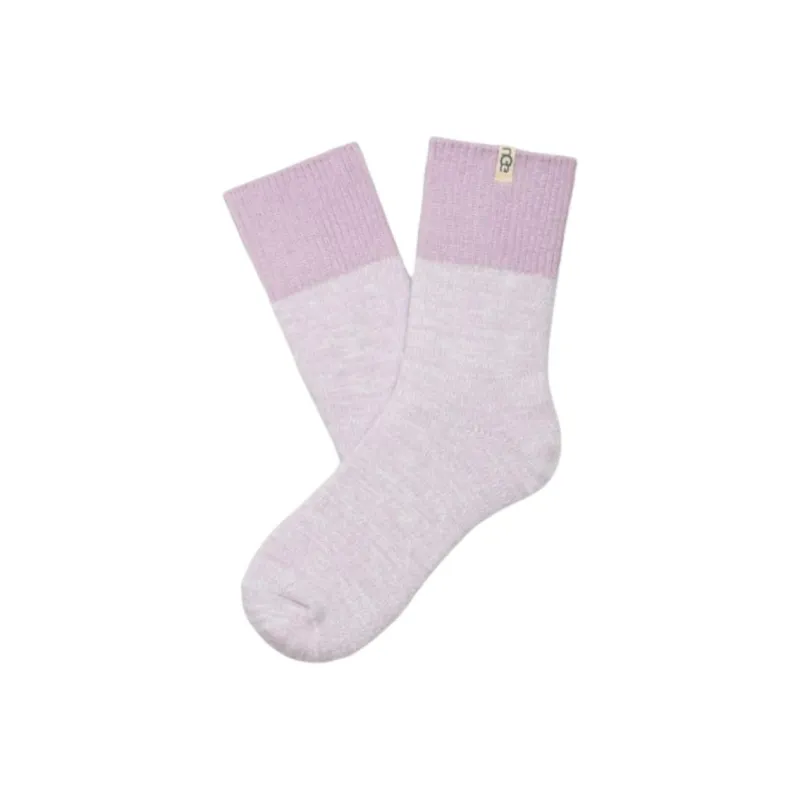 UGG Mid Calf Socks Women's 1 Pack Light Purple-0