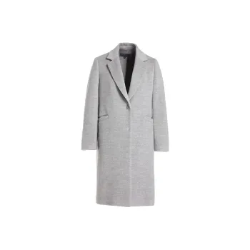 QIAOWANNI Coats Women's Dove Gray