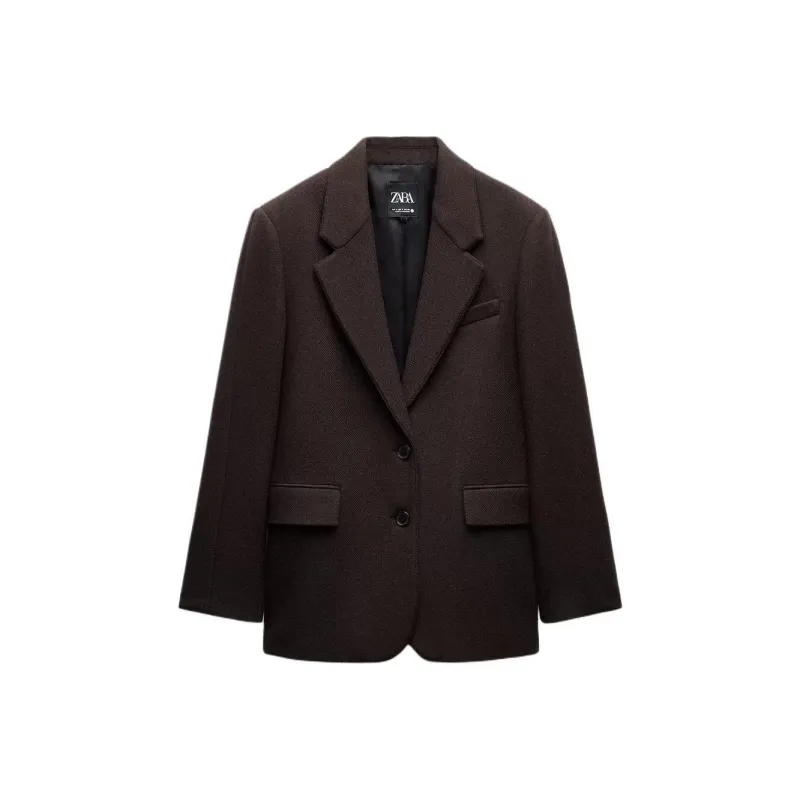 ZARA ZW Series Business Suit Women's Brown-0