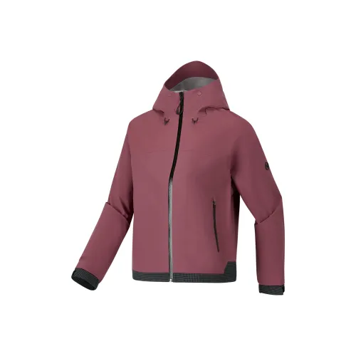 Skechers Outdoor Hiking Water-Resistant Windproof And Rainproof Windbreaker Jacket Women's Plum