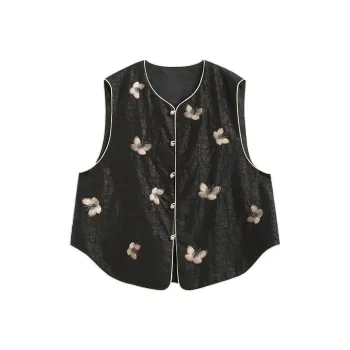 TIANSHAN Vests Women's Black