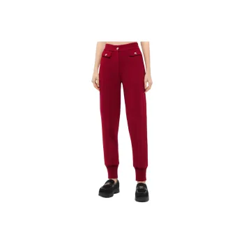 CHANEL SS25 Casual Pants Women's Red