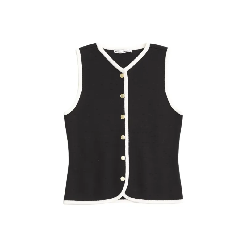 Abercrombie＆Fitch Vest Women's Black-0