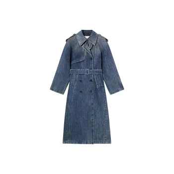Miss Sixty Trench Coat Women's Dark Blue
