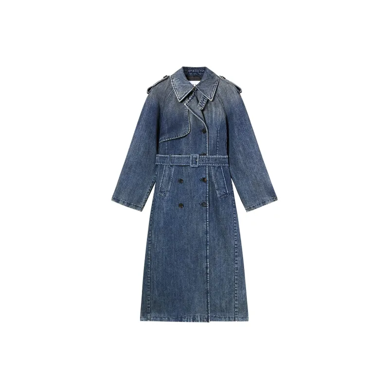 Miss Sixty Trench Coat Women's Dark Blue-0