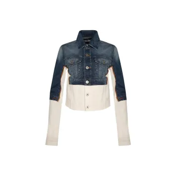 Jean Paul Gaultier Petit Grand Denim Jacket 'Ecru/Vintage Blue'