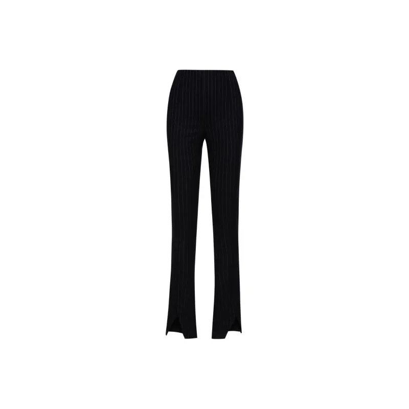 Oscar De La Renta Vertical stripe Wool Trousers-0