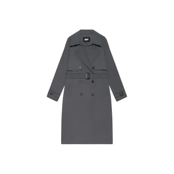 DKNY SS24 Trench Coat Women's Gray