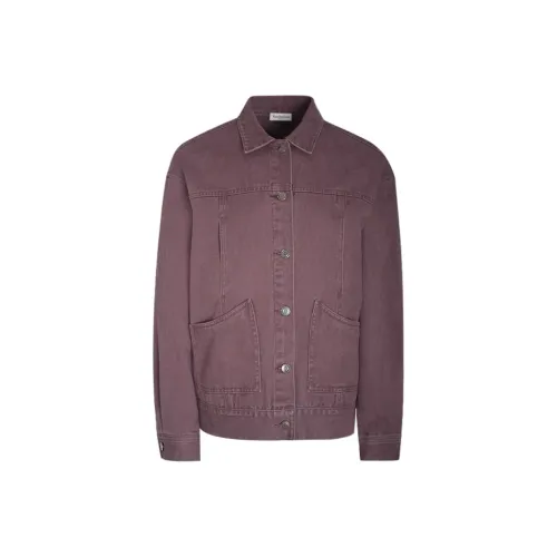 Little Pull Denim Jacket Women's Purple Sweet Potato Color